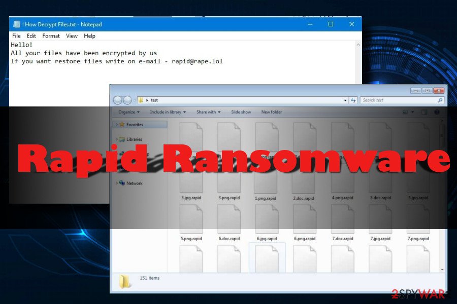Rapid virus ransom note